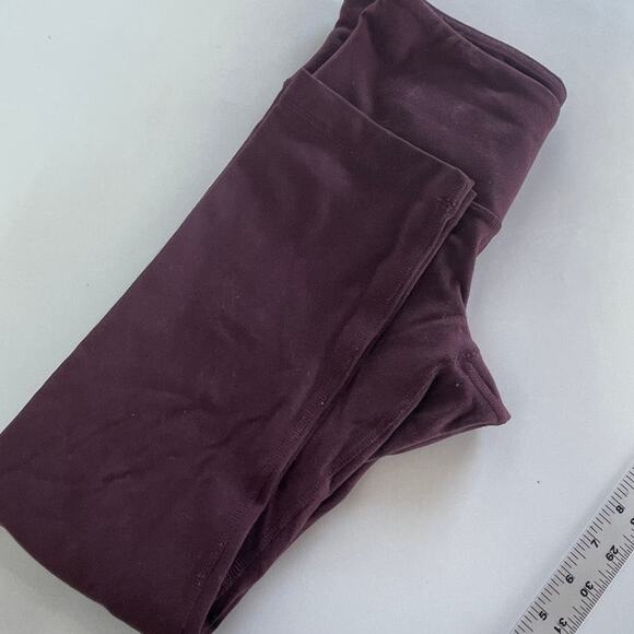 Lululemon Leggings Womens 4 Purple Wunder Under Crop III Full-On Luon 21" - Picture 13 of 13